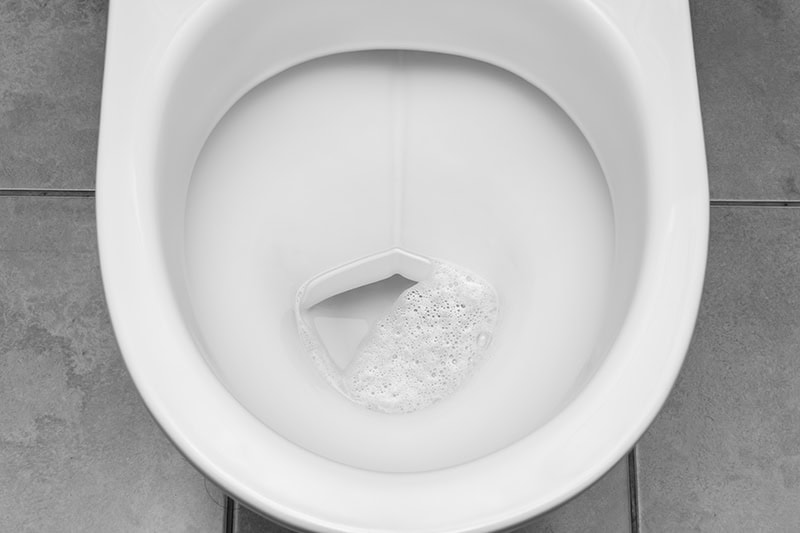 A swirling toilet.